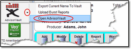 Single Sign On To AdvisorVault's Main Page Single Sign On To AdvisorVault's Main Page