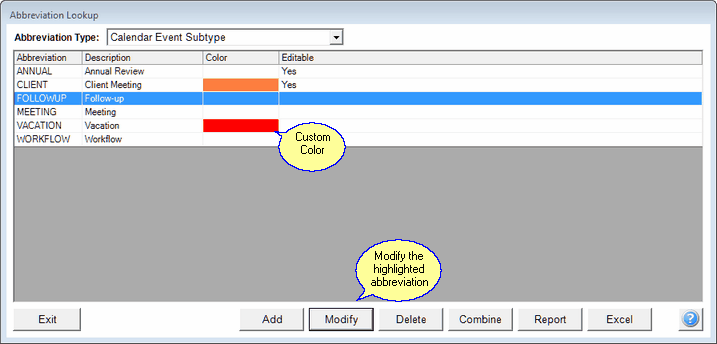 To add a color, modify an existing sub-type