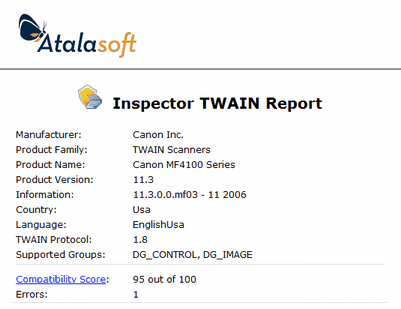 Sample Compatibility Report