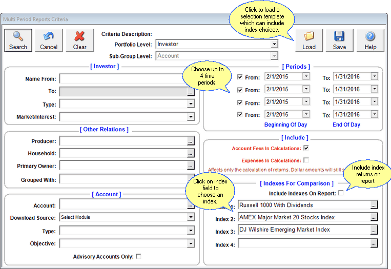 Multi Period Report Filter
