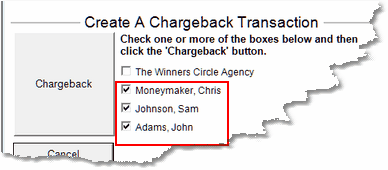 Select Who Gets Charged