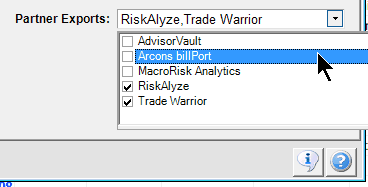 Check only the integrations that apply to this account