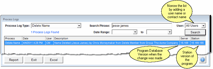 Sort your results by clicking on the column at the top.