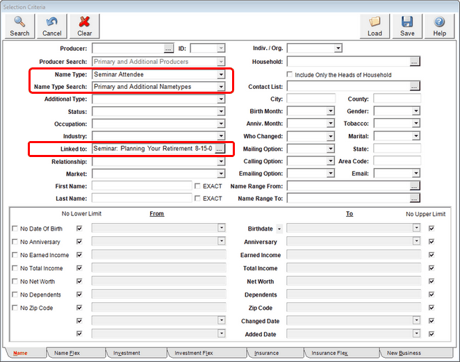 Figure 5: Searching for Attendees