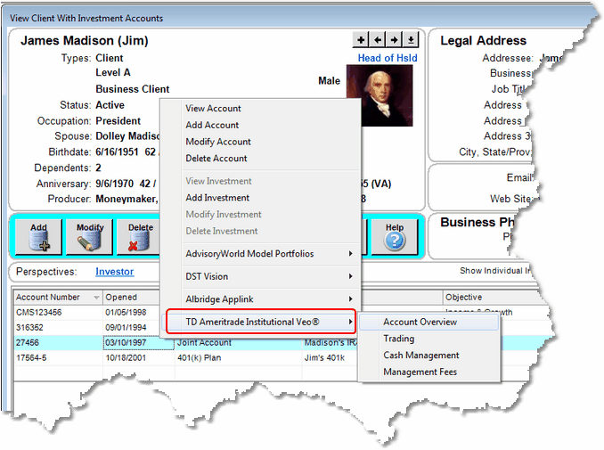 Jump to any TD Ameritrade account with a the Right Click Jump to any TD Ameritrade account with a the Right Click